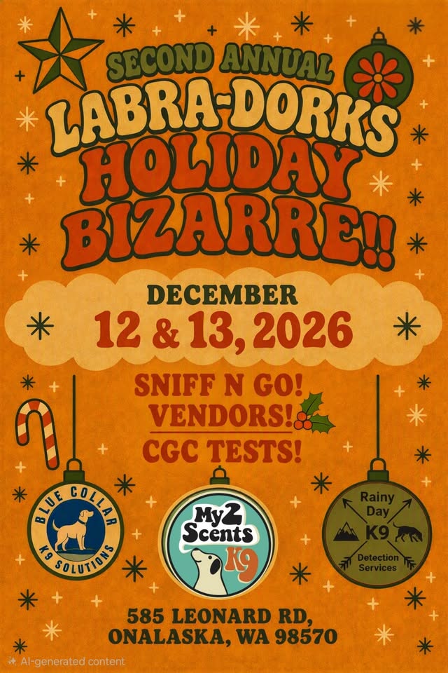 DECEMBER CGC & AKC Trick Dog Tests